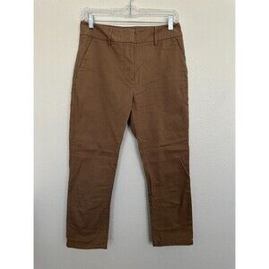 Jil Sander Trouser Chino Tan Ankle Pocket Brown Workwear Women's Size 36 Medium